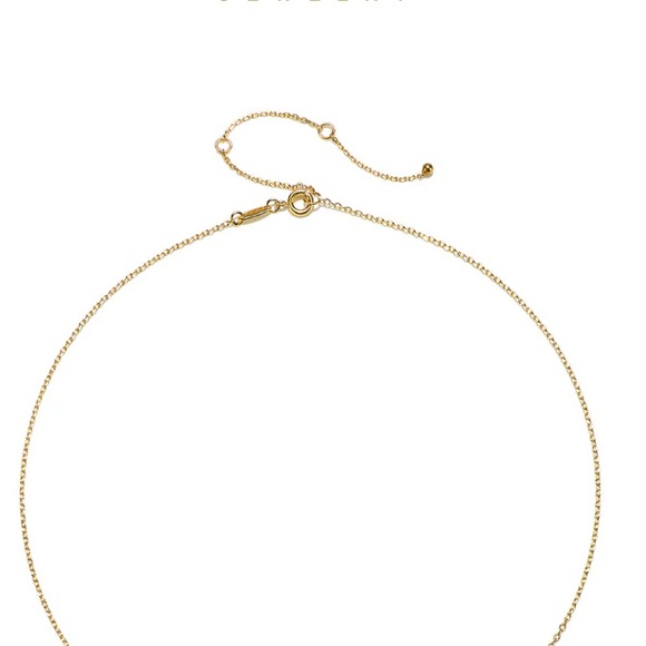 Satya Jewelry Moonstone Square Bezel Gold Plated Necklace Adjustable NEW - Picture 2 of 4